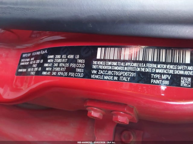 Jeep Renegade Trailhawk 2016 ZACCJBCT6GPD67291 Image 9