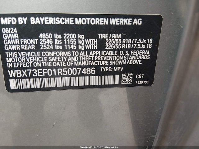 2024 BMW X1 WBX73EF01R5007486 Photo 8