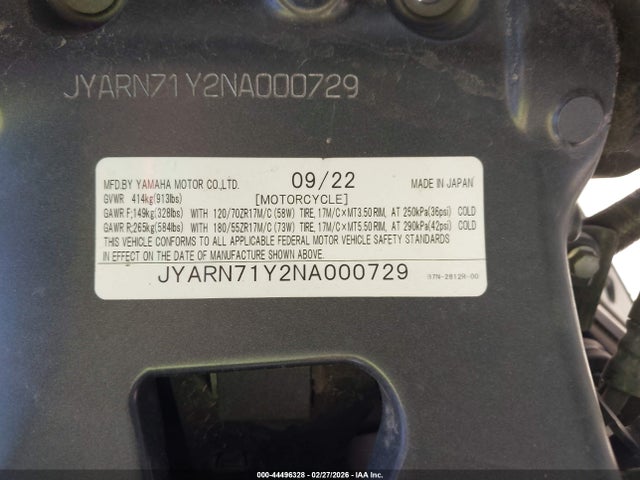 Yamaha Mt09 C 2022 JYARN71Y2NA000729 Image 10