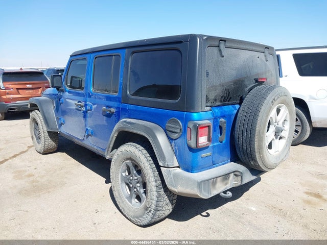 2022 Jeep Wrangler Unlimited Sport S 4x4 მანქანა იყიდება აუქციონზე, vin: 1C4HJXDM2NW224672, აუქციონის ნომერი: 44496451