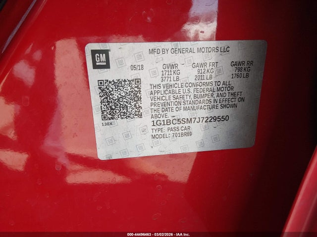 Chevrolet Cruze Ls Auto 2018 1G1BC5SM7J7229550 Image 9
