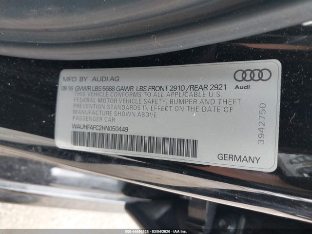 2017 AUDI S6 WAUHFAFC2HN050449 Photo 8