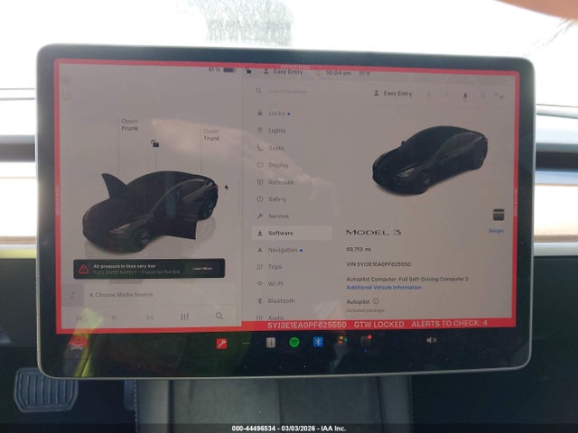 Продаж на аукціоні авто 2023 Tesla Model 3 Rear-wheel Drive, vin: 5YJ3E1EA0PF625550, номер лоту: 44496534