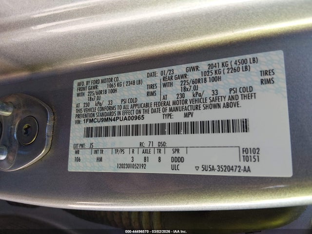 2023 FORD ESCAPE 1FMCU9MN4PUA00965 Photo 8