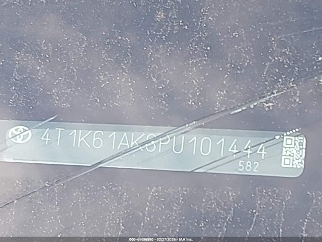 4T1K61AK8PU101444 Toyota CAMRY XSE
