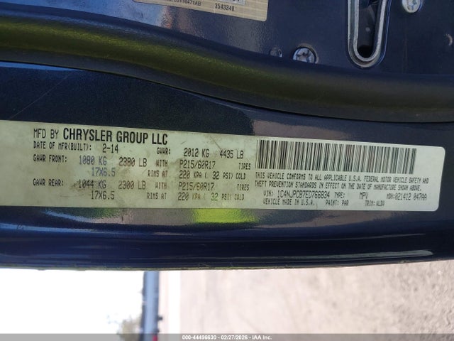 Jeep Patriot Limited 2014 1C4NJPCB7ED766834 Image 9