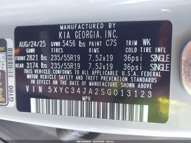 KIA Ev6 Wind 2025 5XYC34JA2SG013123 Image 9