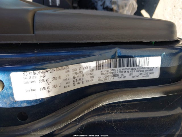 Aukcja sprzedaży 2001 Jeep Grand Cherokee Laredo, vin: 1J4GW48S91C593362, numer aukcji: 44496890