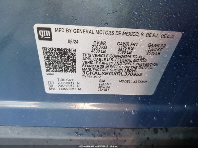 3GKALXEGXRL370953 GMC Terrain Awd Denali