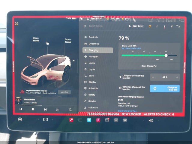 Продажа на аукционе авто 2024 Tesla Model Y Long Range Single Motor Rear-wheel Drive/rwd, vin: 7SAYGDED8RF042984, номер лота: 44496958