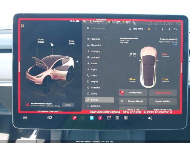 Продажа на аукционе авто 2024 Tesla Model Y Long Range Single Motor Rear-wheel Drive/rwd, vin: 7SAYGDED8RF042984, номер лота: 44496958