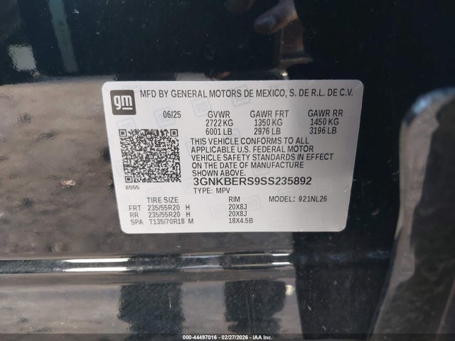 3GNKBERS9SS235892 Chevrolet Blazer Fwd Rs