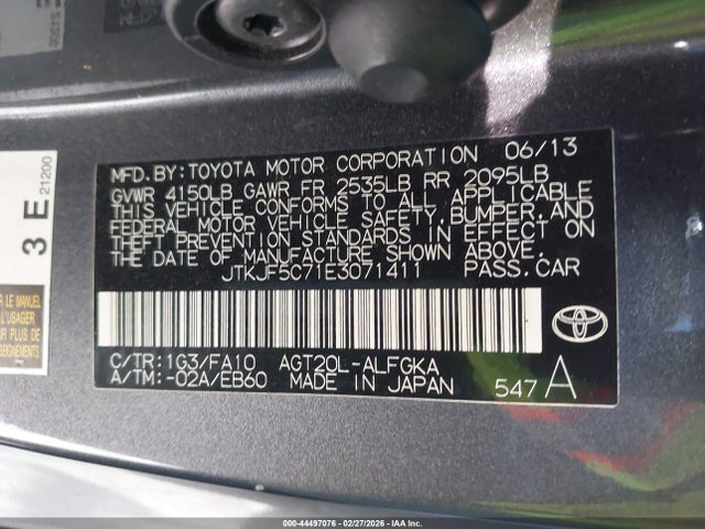 Scion TC 2014 JTKJF5C71E3071411 Image 9