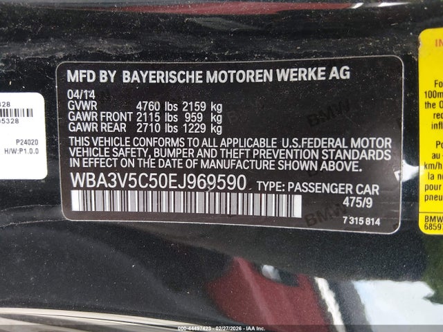 WBA3V5C50EJ969590 BMW 428i