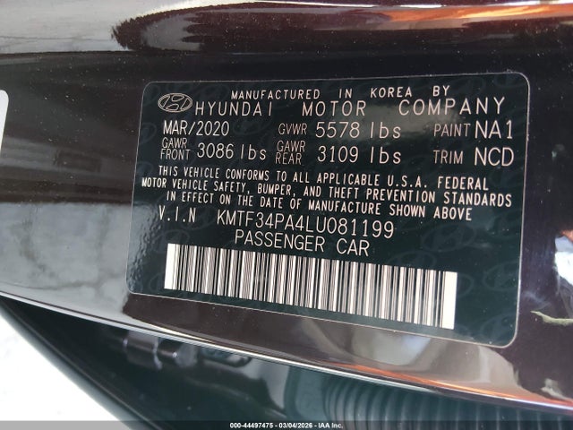 KMTF34PA4LU081199 Genesis G90 3.3t Premium Rwd
