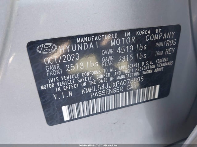 2023 HYUNDAI SONATA HYBRID KMHL54JJXPA078895 Photo 8