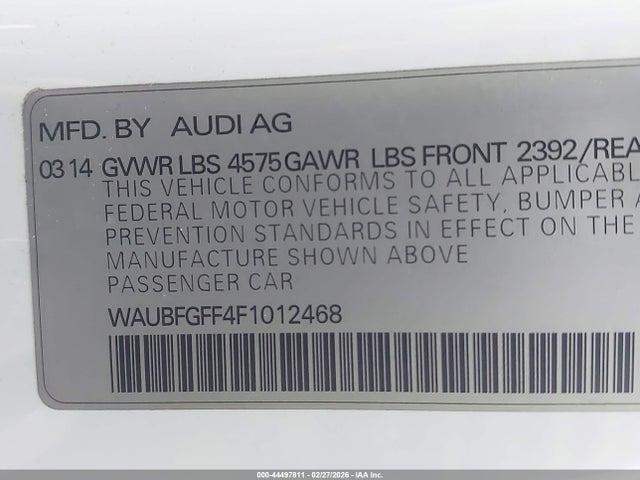 2015 AUDI A3 WAUBFGFF4F1012468 Photo 8