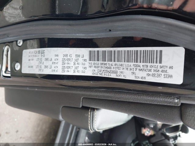 44498002 :رقم المزاد ، 1C4PJMCS5HW538668 vin ، 2017 Jeep Cherokee Latitude 4x4 مزاد بيع