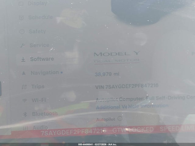 Продаж на аукціоні авто 2023 Tesla Model Y Performance Dual Motor All-wheel Drive, vin: 7SAYGDEF2PF847216, номер лоту: 44498041