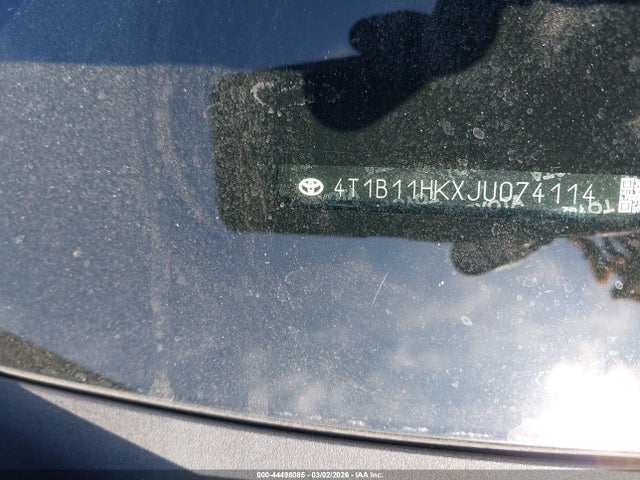 Toyota CAMRY SE 2018 4T1B11HKXJU074114 Image 9