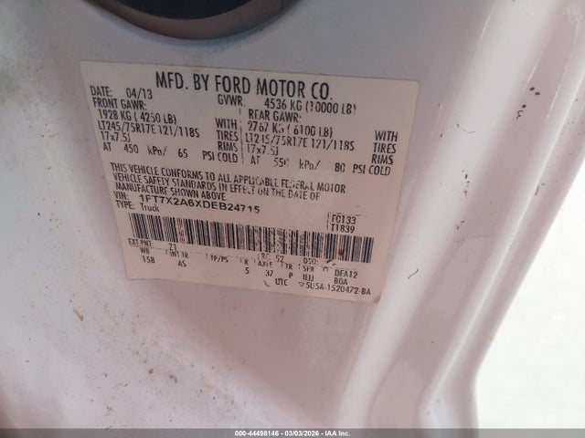 2013 FORD F-250 1FT7X2A6XDEB24715 Photo 8
