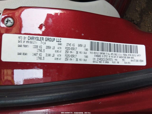 Dodge Grand Caravan Sxt 2014 2C4RDGCG1ER478731 Image 9