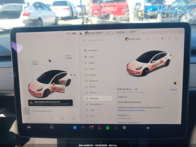 Продажа на аукционе авто 2021 Tesla Model 3 Standard Range Plus Rear-wheel Drive, vin: 5YJ3E1EA1MF876475, номер лота: 44498191