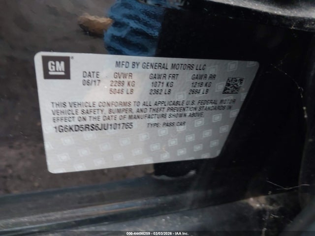 2018 CADILLAC CT6 1G6KD5RS6JU101765 Photo 8