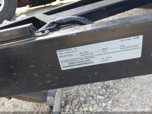 Sky Dumptrailer 2025 4S9BD102XSS412556 Image 9
