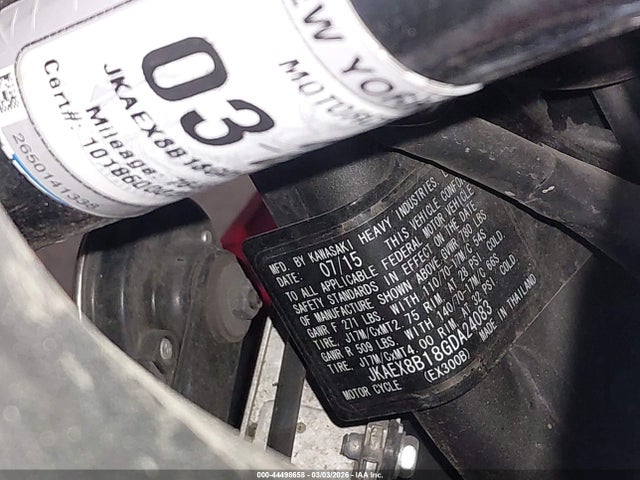 Kawasaki Ex300 B 2016 JKAEX8B18GDA24083 Image 10