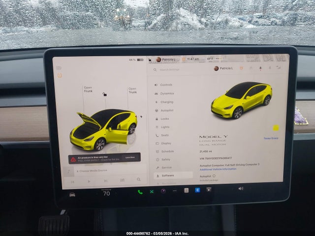 44498762 :رقم المزاد ، 7SAYGDEE1PA066417 vin ، 2023 Tesla Model Y Awd/long Range Dual Motor All-wheel Drive مزاد بيع