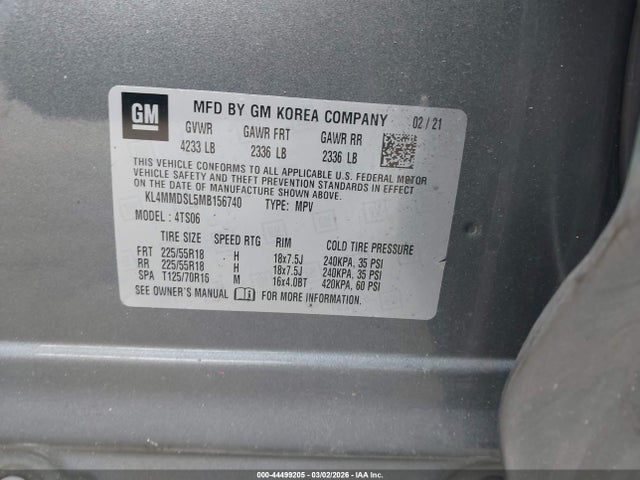 2021 BUICK ENCORE GX KL4MMDSL5MB156740 Photo 8