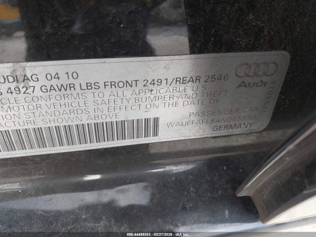 2010 AUDI A4 WAUFFAFL8AN065390 Photo 8