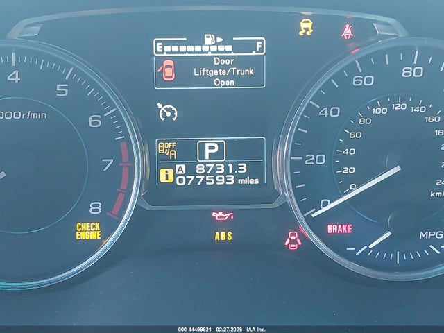 JF2GPAKC8G8253040 Subaru Crosstrek 2.0i Limited