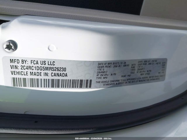 2021 CHRYSLER VOYAGER 2C4RC1DG5MR526230 Photo 8