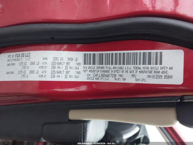 2017 JEEP CHEROKEE 1C4PJLAB2HW617230 Photo 8