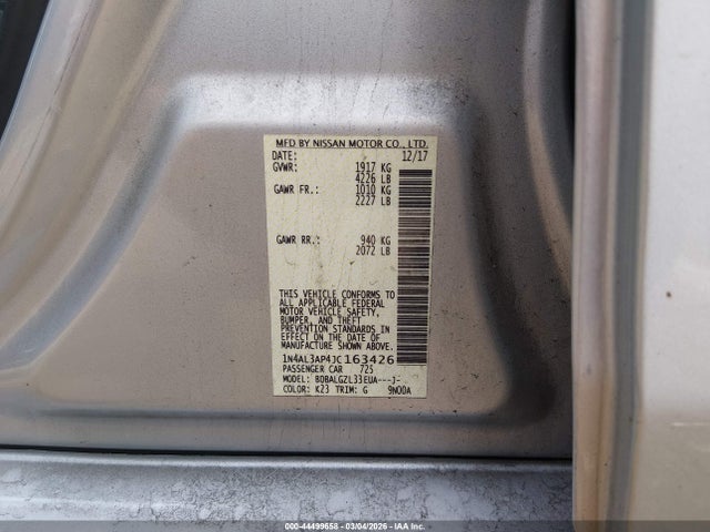 1N4AL3AP4JC163426 Nissan Altima 2.5 S