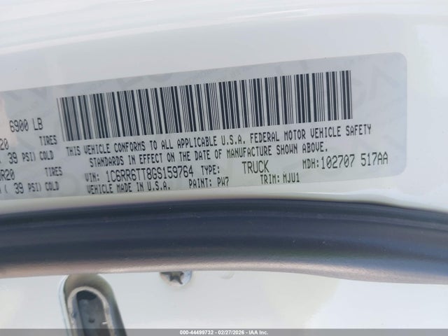 1C6RR6TT8GS159764 RAM 1500 Lone Star