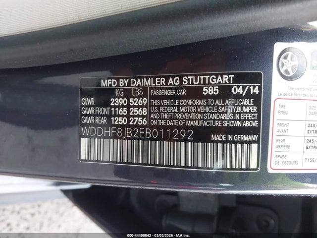 2014 MERCEDES-BENZ E 350 WDDHF8JB2EB011292 Photo 8