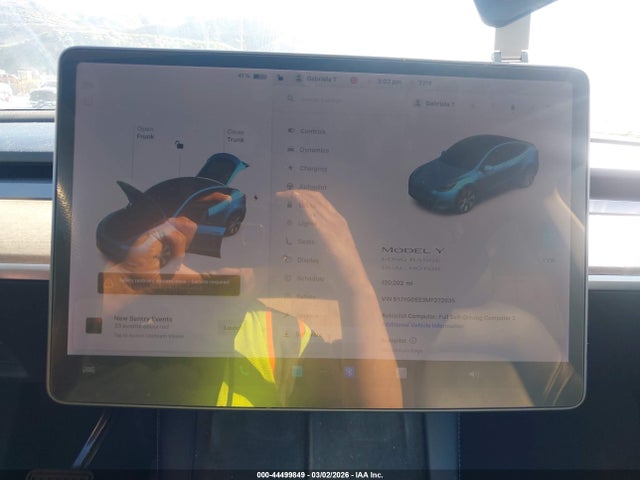 Aukcja sprzedaży 2021 Tesla Model Y Long Range Dual Motor All-wheel Drive, vin: 5YJYGDEE3MF272835, numer aukcji: 44499849
