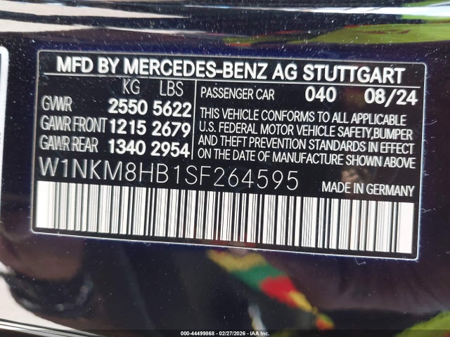 W1NKM8HB1SF264595 Mercedes-Benz Amg Glc 43 4matic