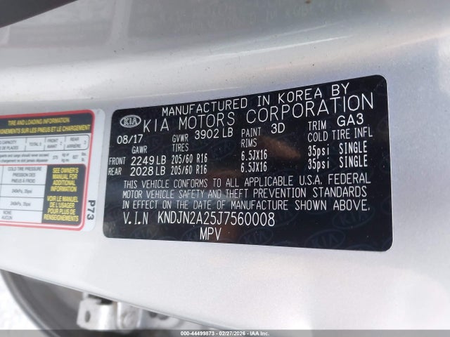 KNDJN2A25J7560008 KIA Soul