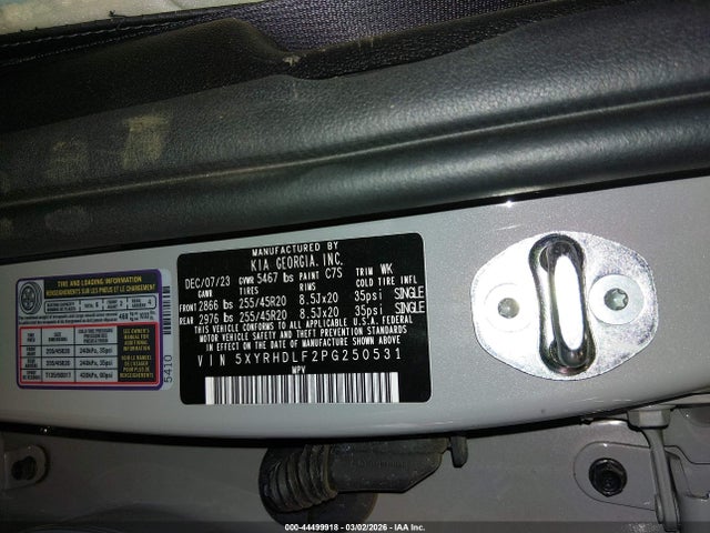 2023 KIA SORENTO 5XYRHDLF2PG250531 Photo 8