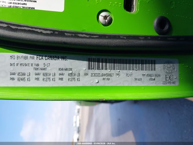 2017 DODGE CHALLENGER 2C3CDZDJ6HH580827 Photo 8