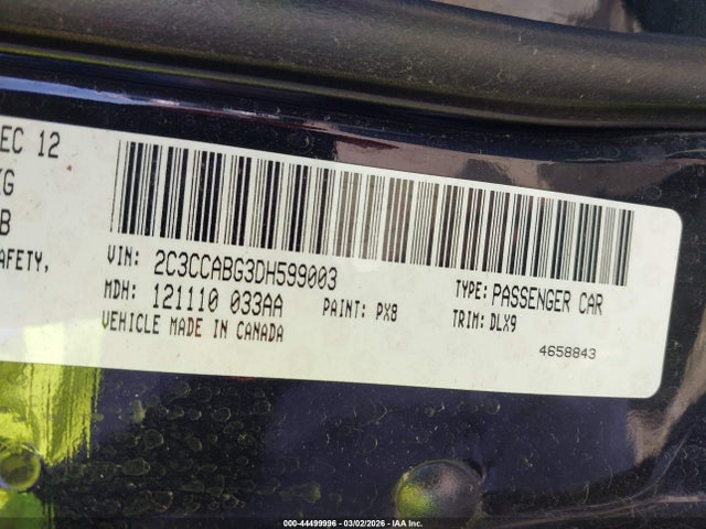 2013 Chrysler 300 300s მანქანა იყიდება აუქციონზე, vin: 2C3CCABG3DH599003, აუქციონის ნომერი: 44499996