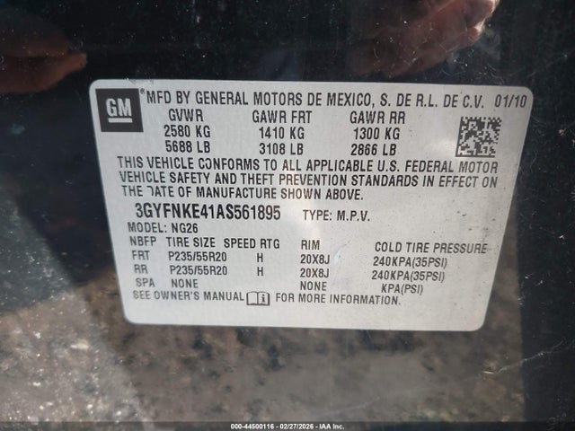 2010 CADILLAC SRX 3GYFNKE41AS561895 Photo 8