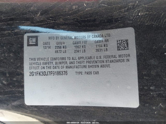 Chevrolet CAMARO 2SS 2015 2G1FK3DJ7F9186376 Image 9