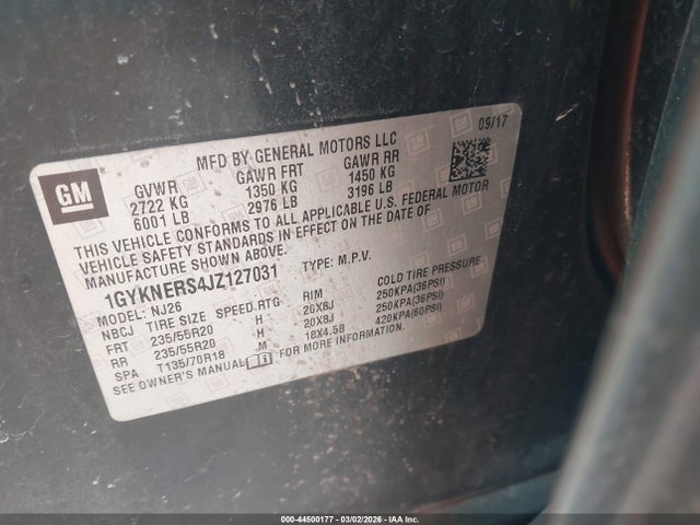 2018 CADILLAC XT5 1GYKNERS4JZ127031 Photo 8