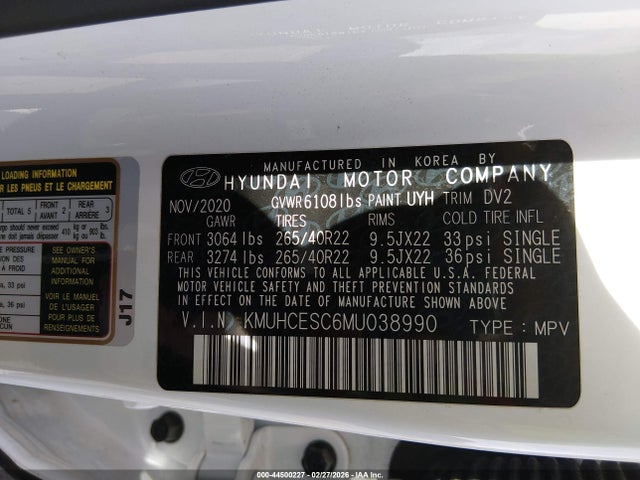 Genesis Gv80 3.5t Awd 2021 KMUHCESC6MU038990 Image 9