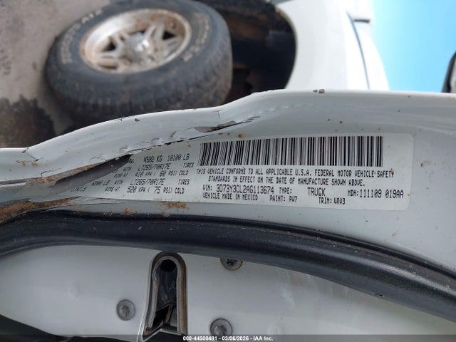 Aukcja sprzedaży 2010 Dodge Ram 3500 St, vin: 3D73Y3CL2AG113674, numer aukcji: 44500481